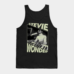 Retro Musical Vintage Wonder Mens Funny Tank Top